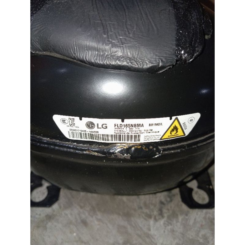 kompresor kulkas LG inverter side by side FLD165NBMA original