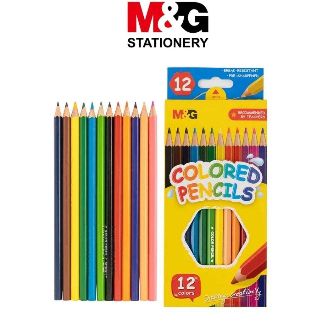 

M&G - Pensil Warna / Colored Pencils 12 Warna Alat Mewarnai Anak