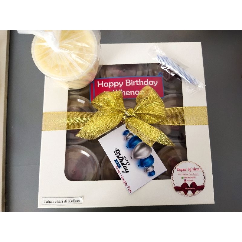 

Pudding topping buah (cup gelas)