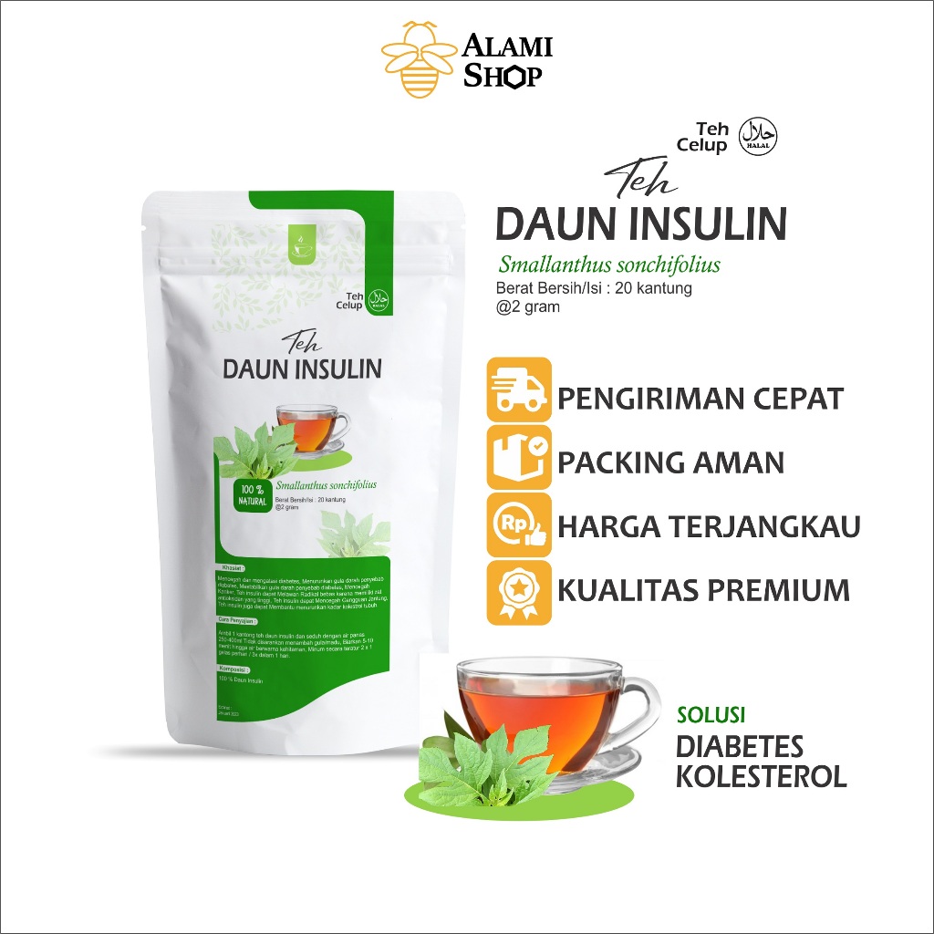 

Teh Insulin Diabetes Premium Daun Obat Original Celup 100% Alami Obat Penurun Gula Darah Diabetes Ampuh