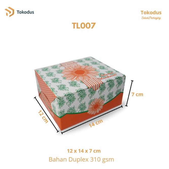 

Dus Snack Box orange Uk. 12x14x7 cm