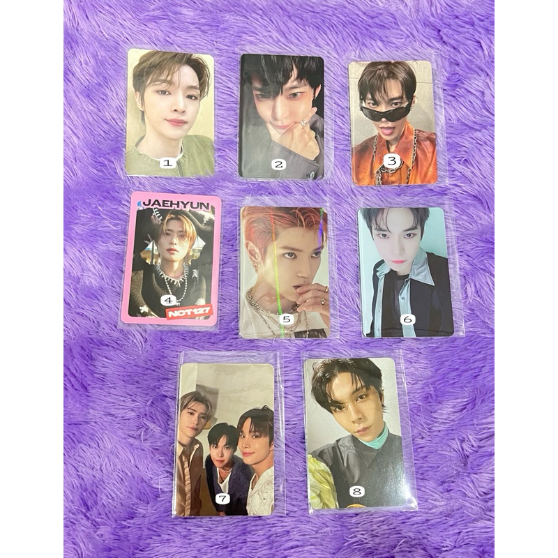 PHOTOCARD OFFICIAL PC NCT 127 DOYOUNG TAEYONG JAEHYUN JOHNNY JUNGWOO SUNGCHAN AY-YO STICKER DJJ PERF
