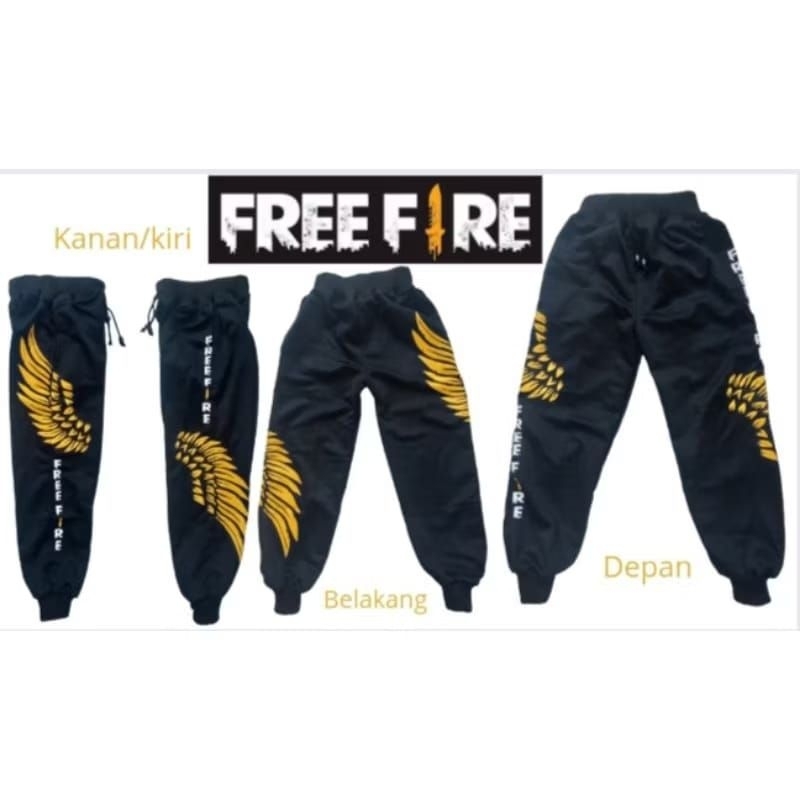 celana anak gaming free fire anak