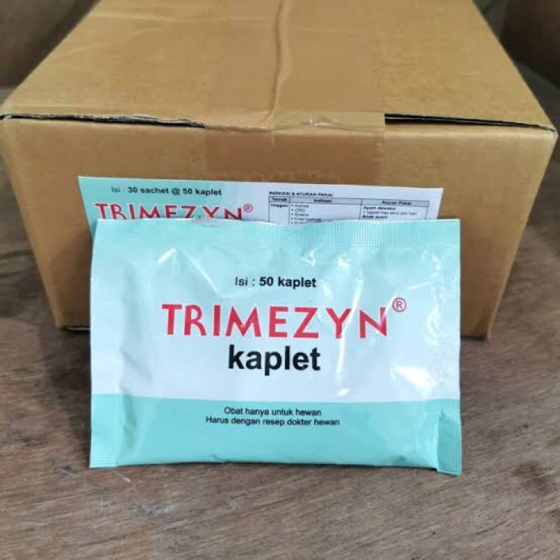 Trimezyn Kaplet Trimezyn Kapsul Obat Ayam Unggas Obat Pilek Ngorok Snot Crd Corisa Pullorium 15sache
