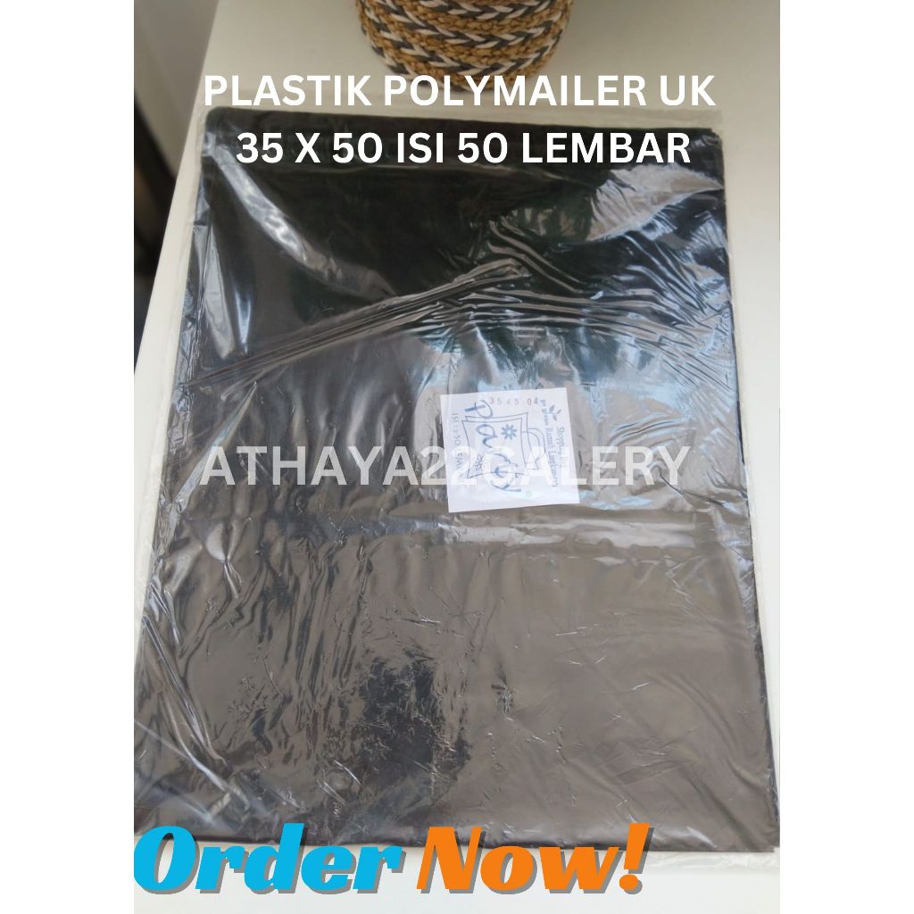 

BAHAN PREMIUM PLASTIK POLYMAILER UK 30 ISI 50 MEREK PARTY