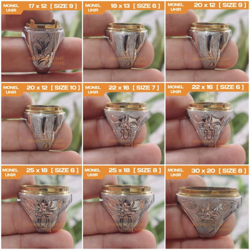 RING CINCIN MONEL SUPER GRAFIR UKIR