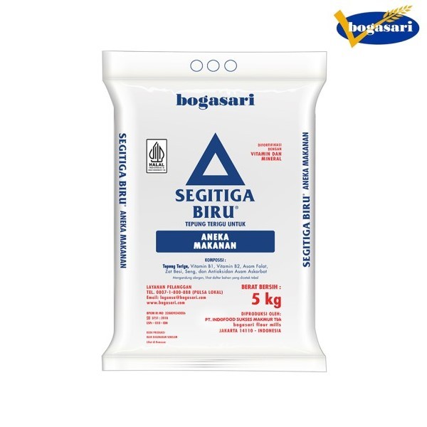

Tepung Terigu Segitiga Biru 5 Kg Bag