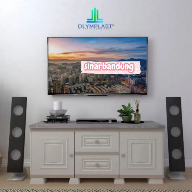 RAK TV OLYMPLAST OTC AVR 2P2L / RAK TV PLASTIK / MEJA TV MINIMALIS
