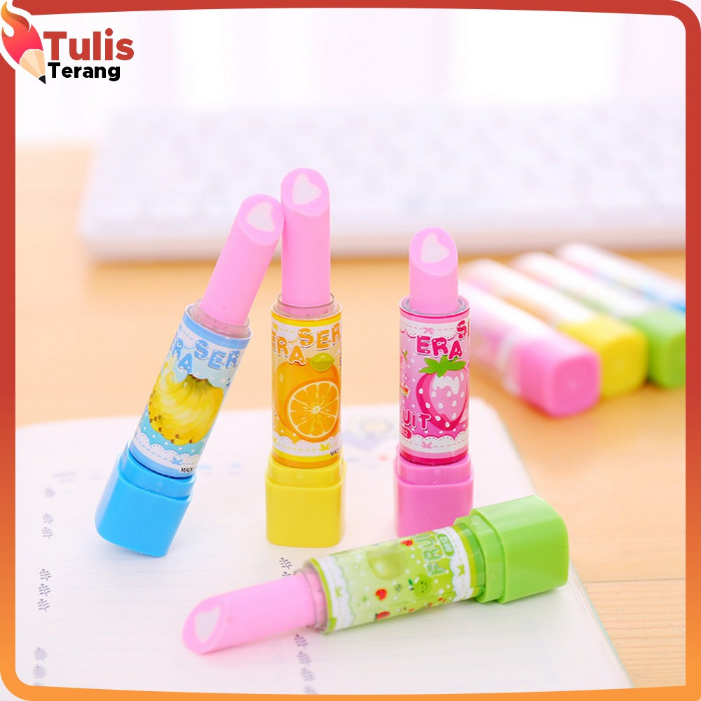 

Penghapus Pensil Model Lipstik Karakter Buah Random / Eraser Buah Warna Warni Lucu / Penghapus Pensil Eraser Fruits Import Tulis Terang A70