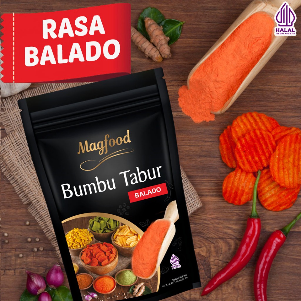 

Magfood Bumbu Tabur Balado [100g / 500g / 1kg]