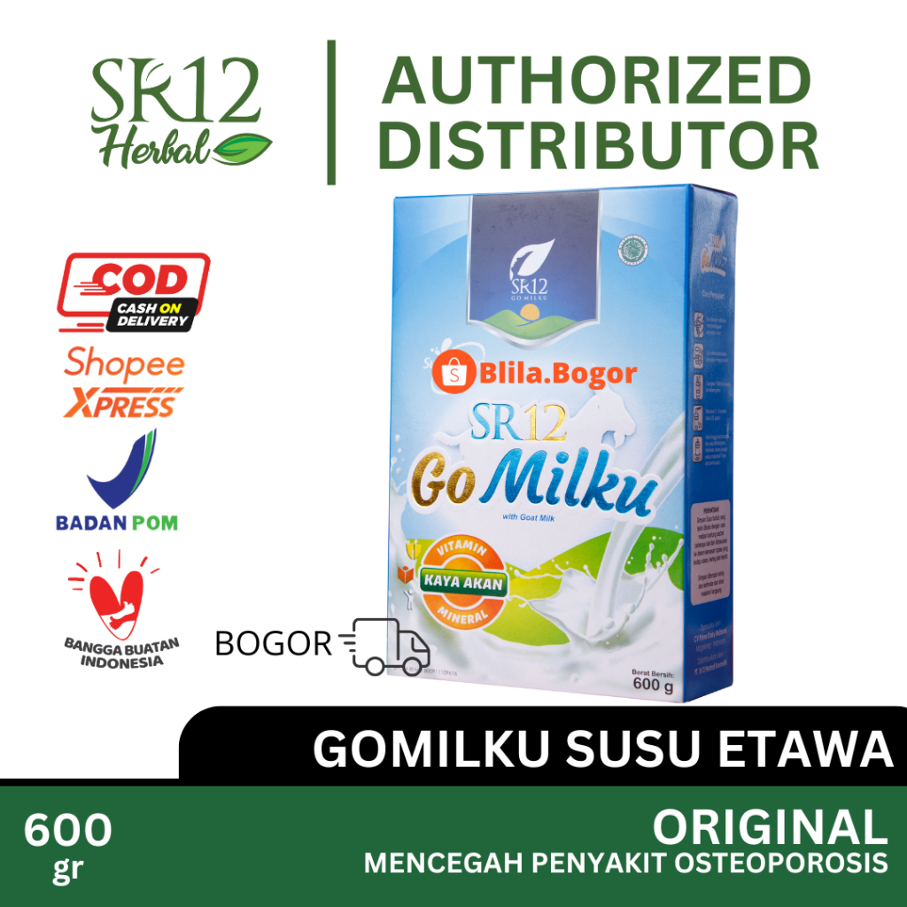 

SR12 Gomilku Original 600gr Go Milku Ori Vanilla Susu Kambing Etawa Bubuk Premium Organik ASI BPOM