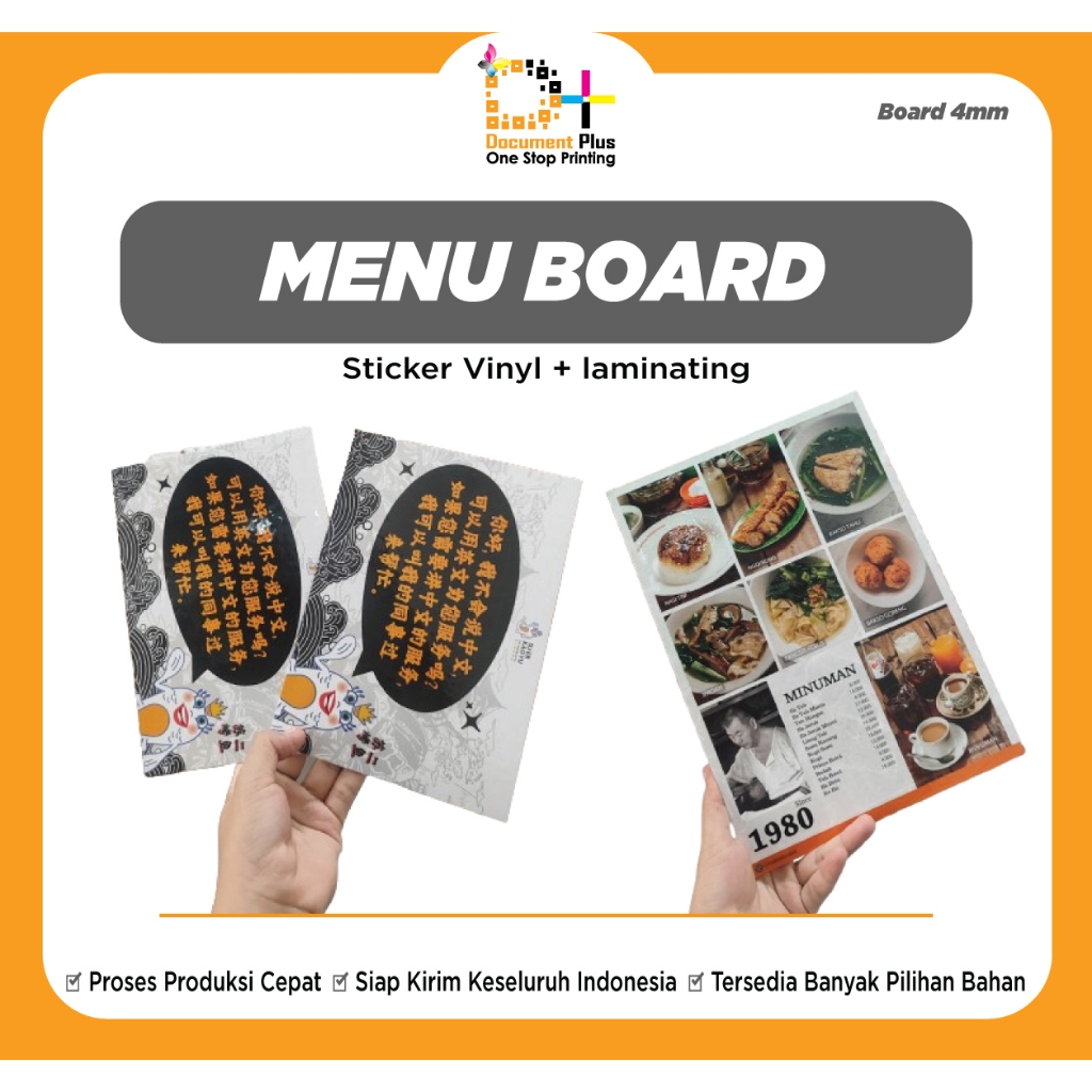 

CETAK DAFTAR MENU BOARD / PAPAN MENU / MENU RESTO