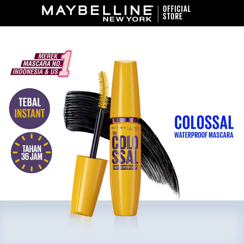 MAYBELLINE THE COLOSSAL WATERPROOF MASCARA | MASCARA MAYBELLINE | MAYBELLINE MASCARA