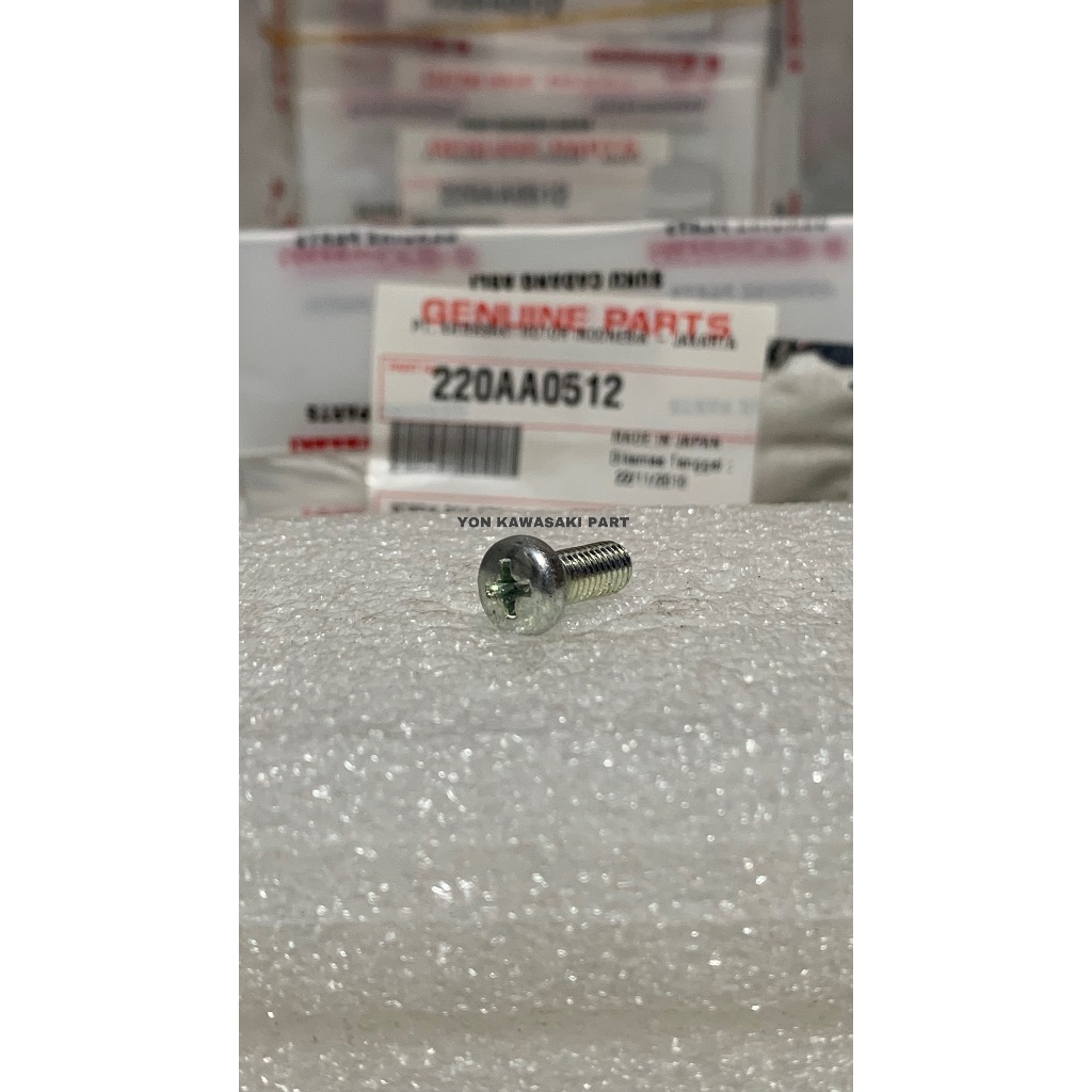 Baut 8 Plus Spul Magnet 220AA0512 Screw Pan Cros 5x12 Stator Kawasaki Klx Dtracker 250 Ninja RR Mono