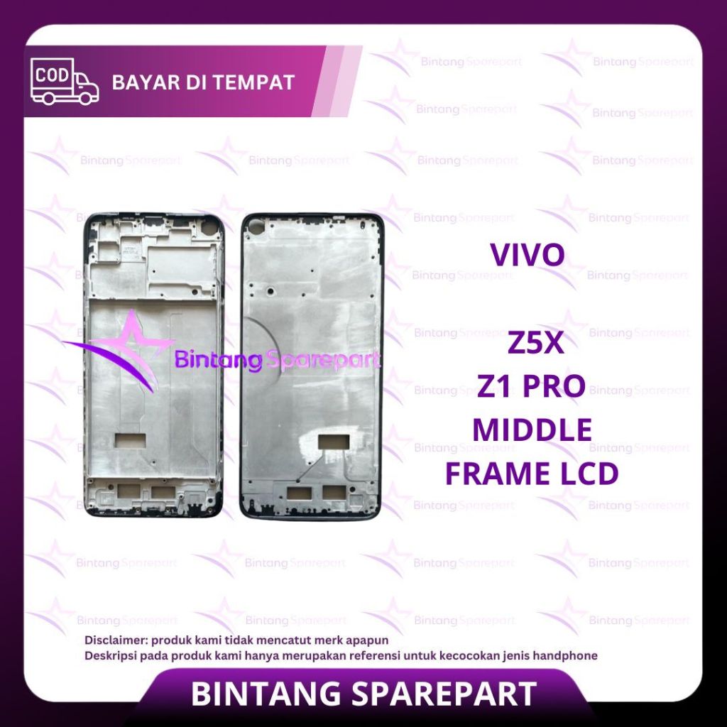MIDDLE FRAME LCD VIVO Z5X/Z1 PRO