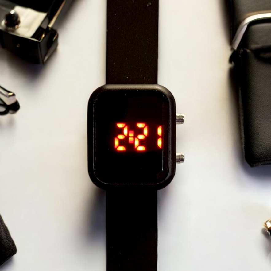 ESA Jam Tangan Digital LED Watch Warna Hitam 597