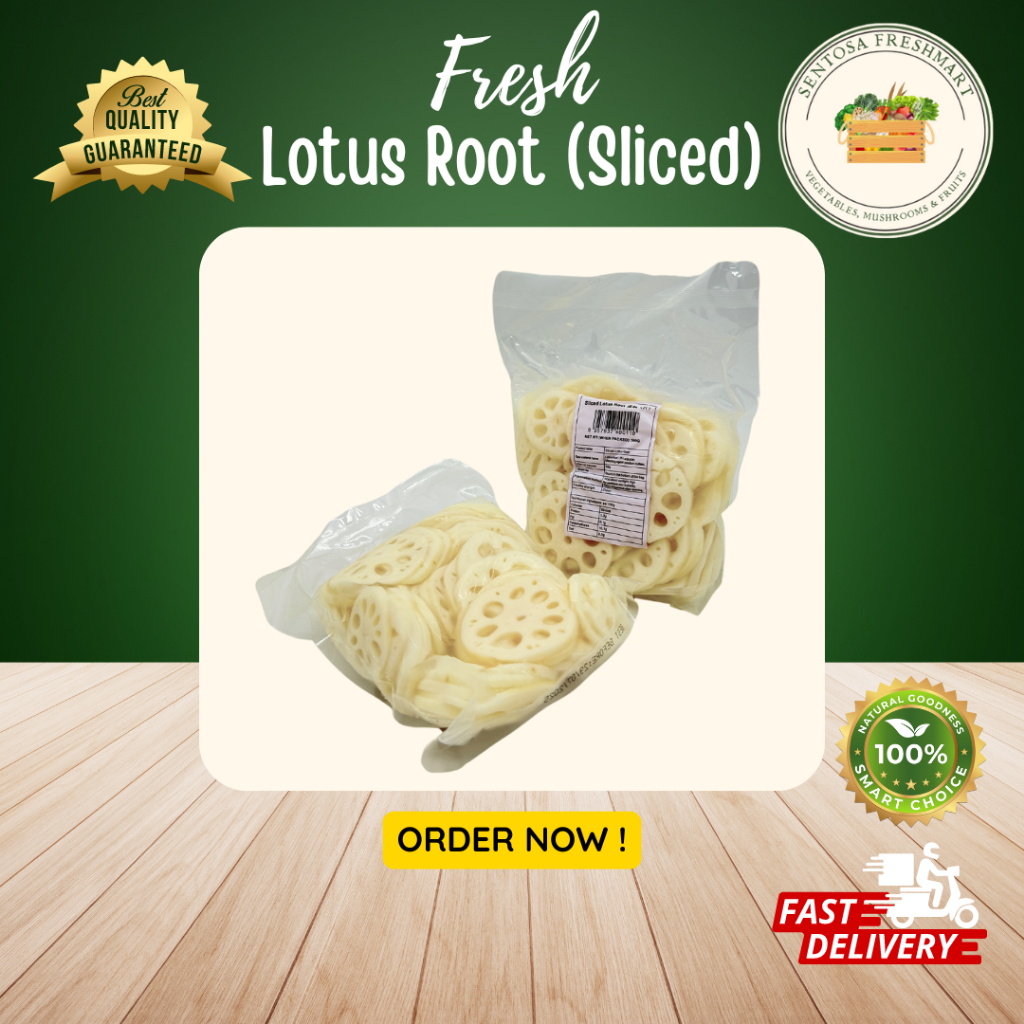 

[SENTOSA FRESHMART] AKAR LOTUS SLICED / LOTUS ROOT SLICED per PACK @500gr