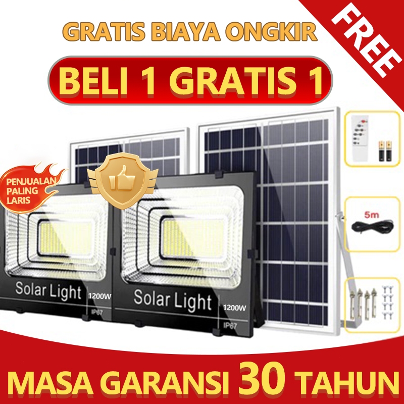 VICTOR Lampu Tenaga Surya Lampu led surya Solar cell Lampu outdoor Super terang Outdoor COD Otomatis