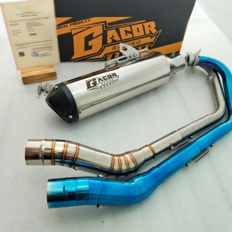 Standar racing rob 1 merek Gacor original suara bas adem ramah lingkungan for R15 v3 R15 v4 Satria F