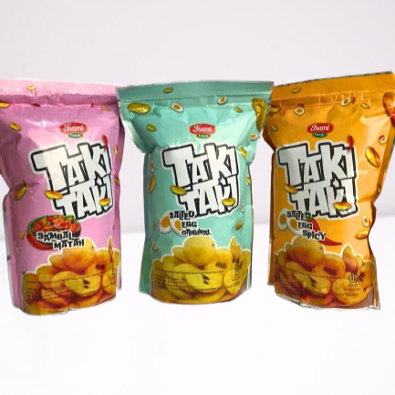 

Chiki Telur Taki-Taki Gurih 50 Gr 3 Rasa