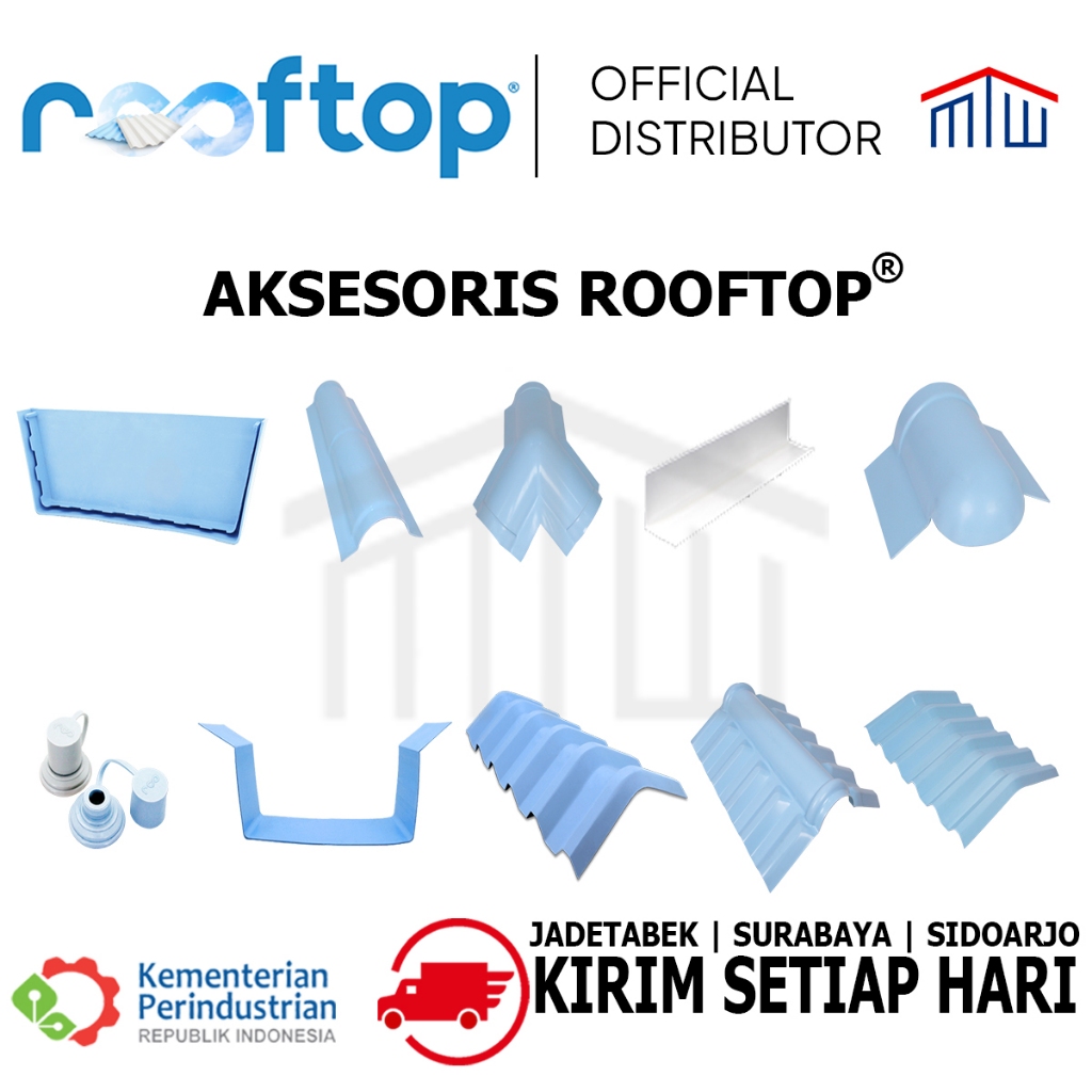 Rooftop uPVC Atap Dingin & Aksesoris Rumah,Gudang,Awning TKDN approved