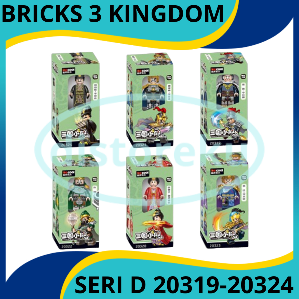 DECOOL BRICK DE COOL BRICKS THREE KINGDOM SAMKOK 3 RAJA XU HUANG ZHANG CHUN HUA XIA HOU DUN XU CHU Z