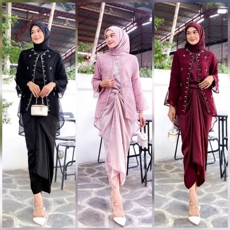 CLARISSA 2 IN 1 ONESET OUTER CORNELLI GAMIS LILIT PREMIUM MODERN | OUTFIT KONDANGAN KEKINIAN | GAMIS