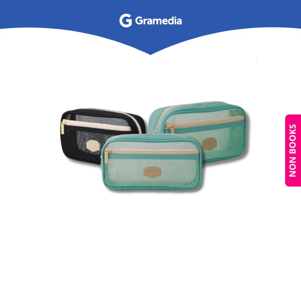 

Gramedia Depok - KAKO PENCASE LARGE MESH PASTELO KK-811