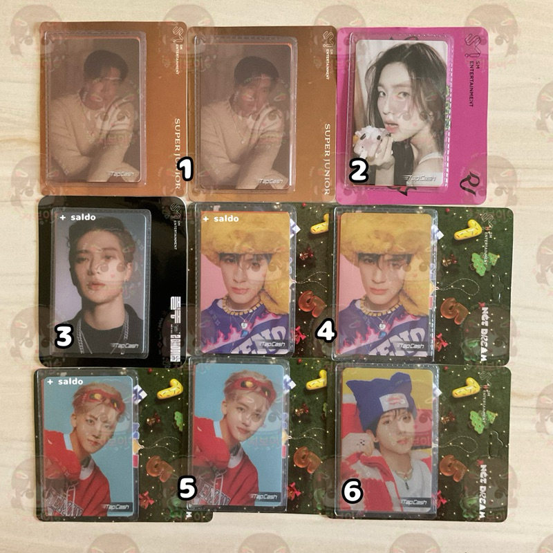 TAPCASH BNI X SUPER JUNIOR RED VELVET NCT 127 DREAM SIWON IRENE JAEHYUN JENO JAEMIN JISUNG OFFICIAL 