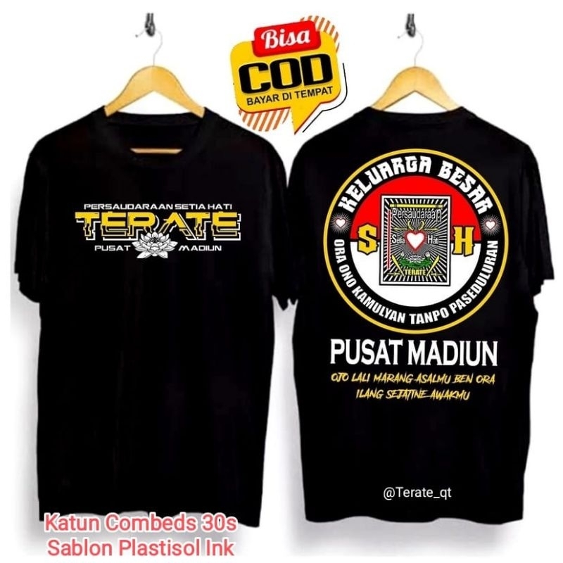 Kaos Psht SH Terate Motif Keluarga Besar Pusat Madiun Terbaru Keren Kualitas Distro