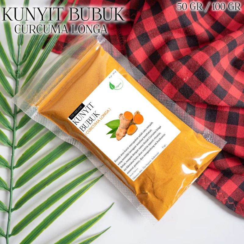 

50gr Kunyit Bubuk The Organic Curcuma Longa bersih higienis