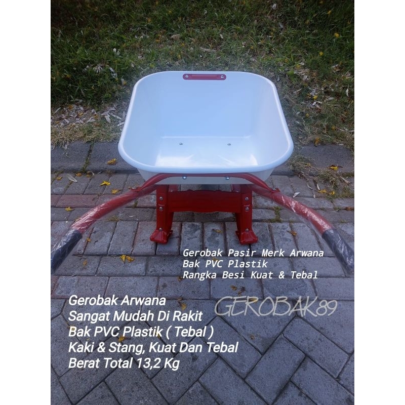 Gerobak Sorong Pasir Pvc Plastik ( Expedisi Bebas )