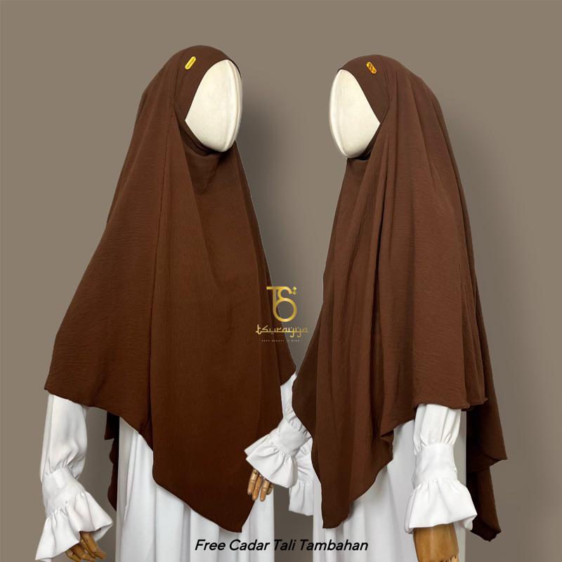 Tsurayya - (M) Frenchkhimar free cadar tali / french khimar crincle
