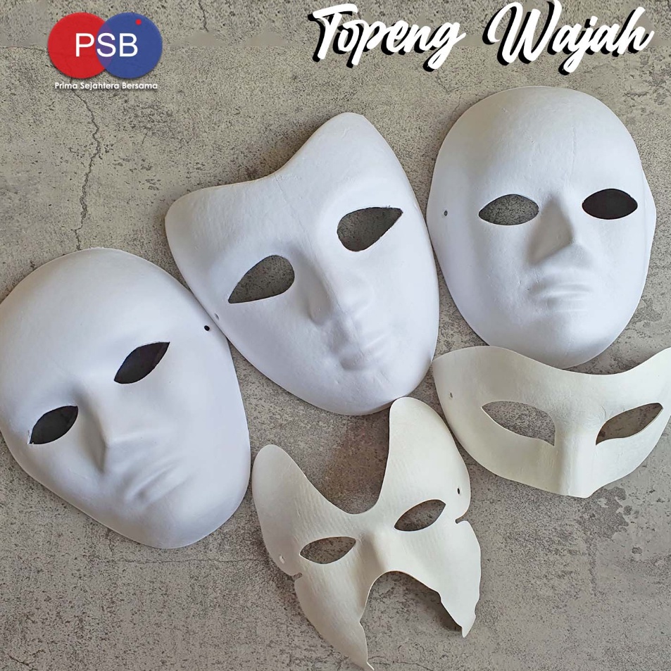Harga Terbaik Topeng Lukis Wajah Polos  Topeng Karakter  Topeng Polos  Face Mask