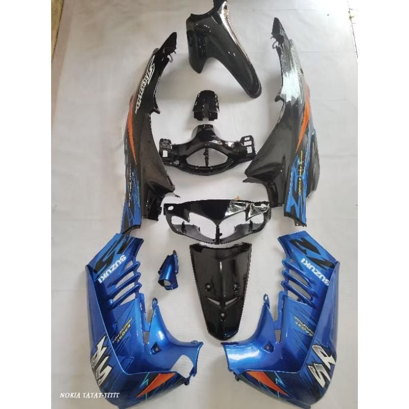 FULLBODY HALUS+STRIPING SHOGUN 125 SP BIRU HITAM