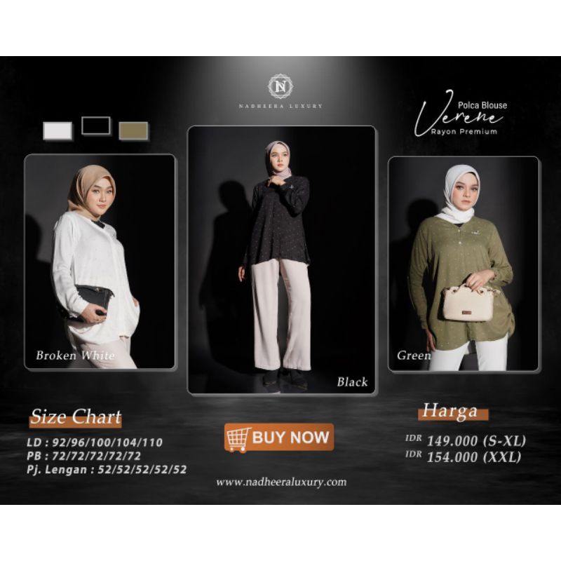 *ATASAN NADHEERA LUXURY Verene Polca Blouse*