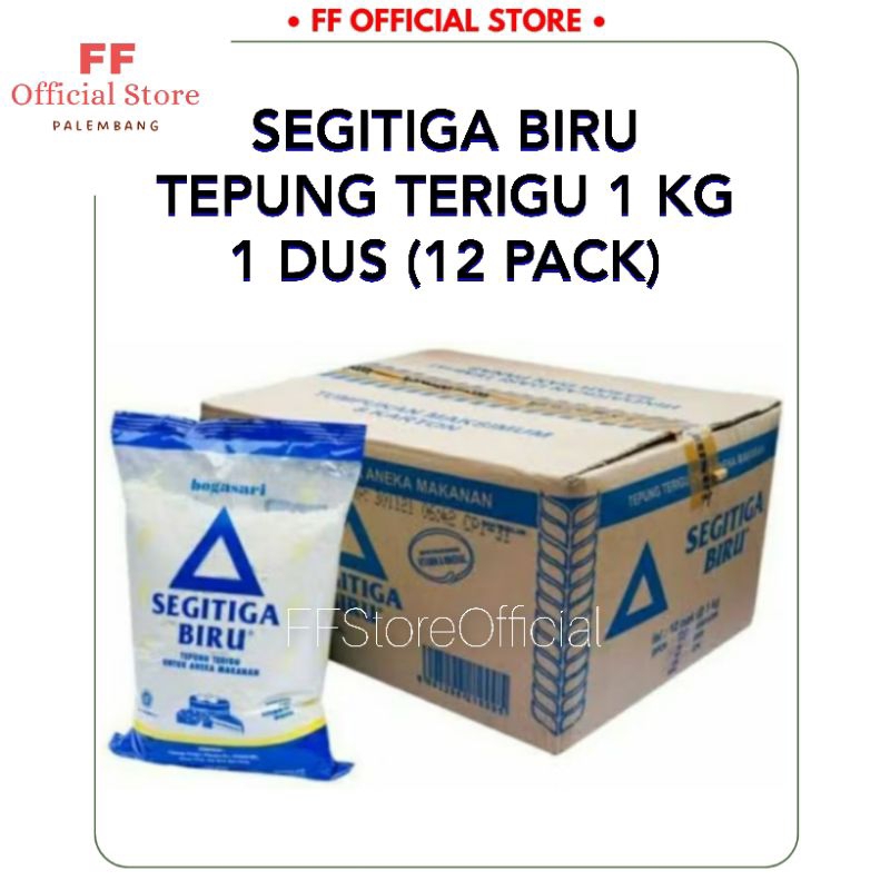 

(INSTANT) SEGITIGA BIRU Tepung Terigu 1 KG (1 Dus)