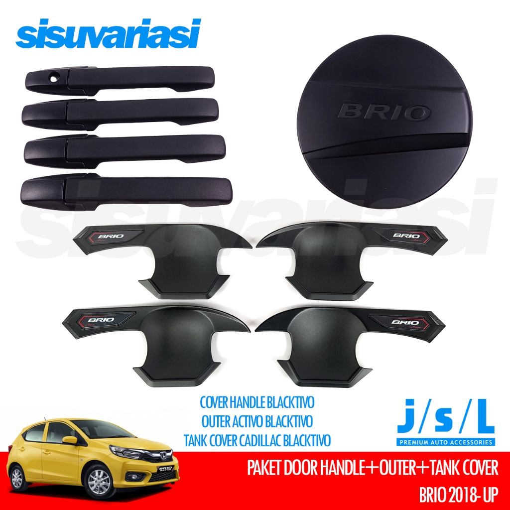 Honda Brio Aksesoris 2018 2019 2020 2021 2022 Garnish Door Handle Outer Tank Cover AST