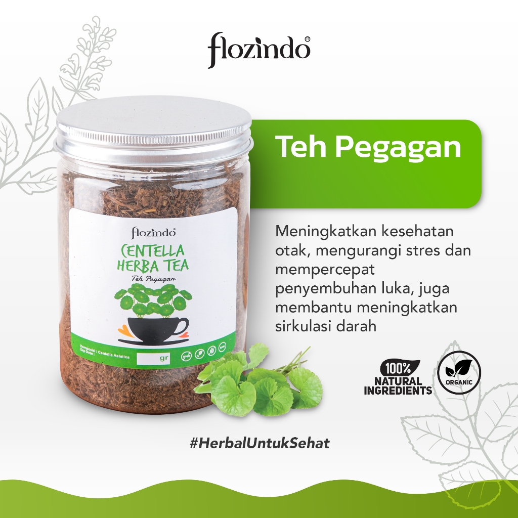 

Flozindo Centella Herba Tea / Teh Pegagan Organik