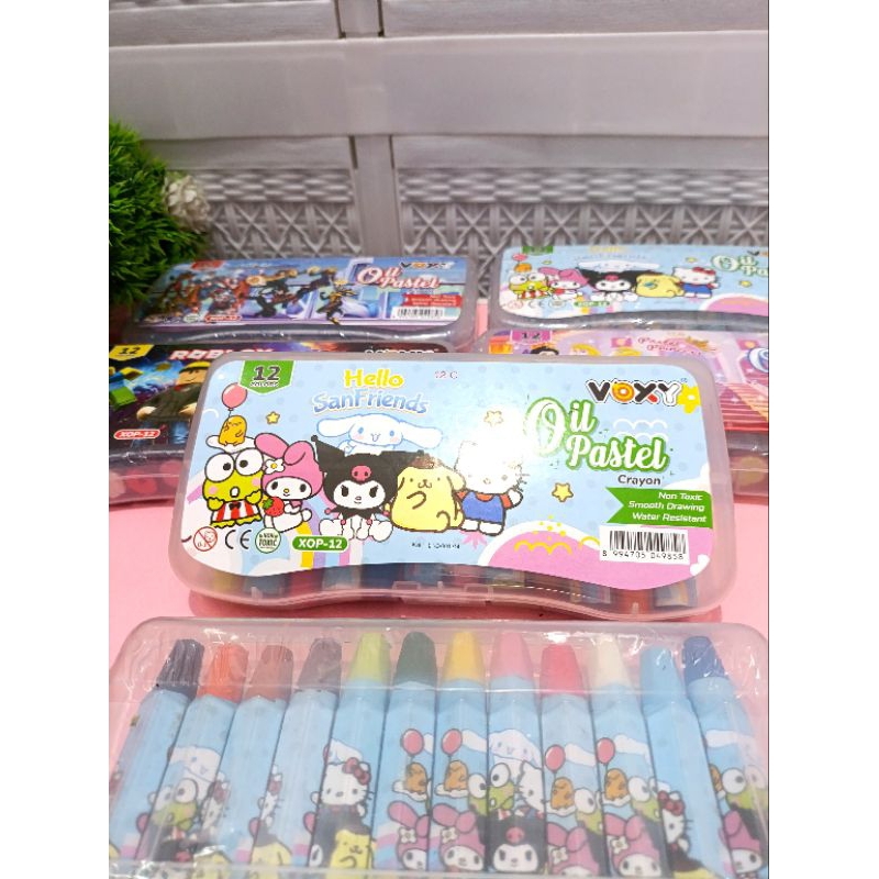 

CRAYON Voxy OIL PASTEL Isi 12 warna