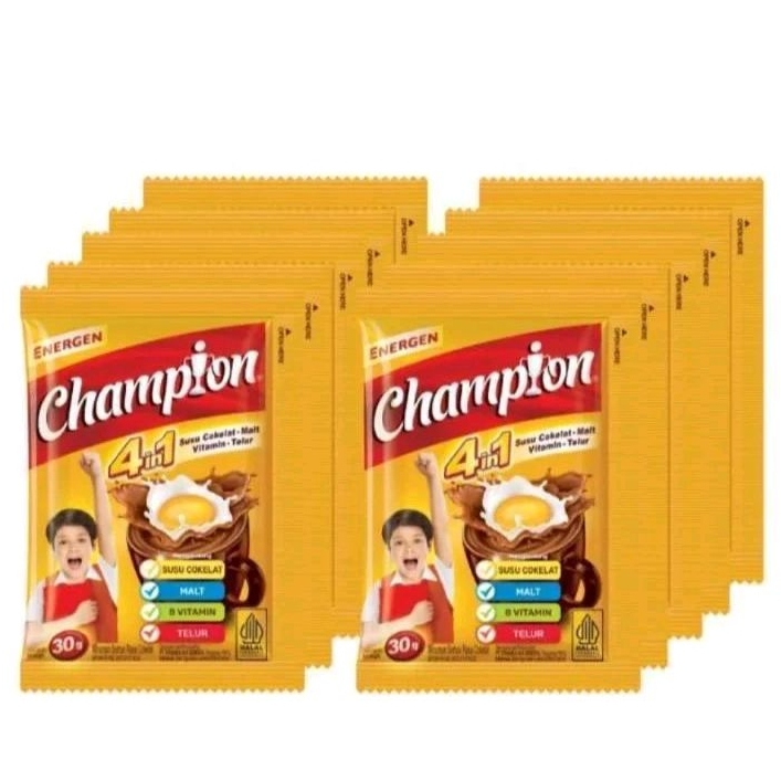 

Energen Champion 4 in 1 [ 10 Sachet / Renceng ]