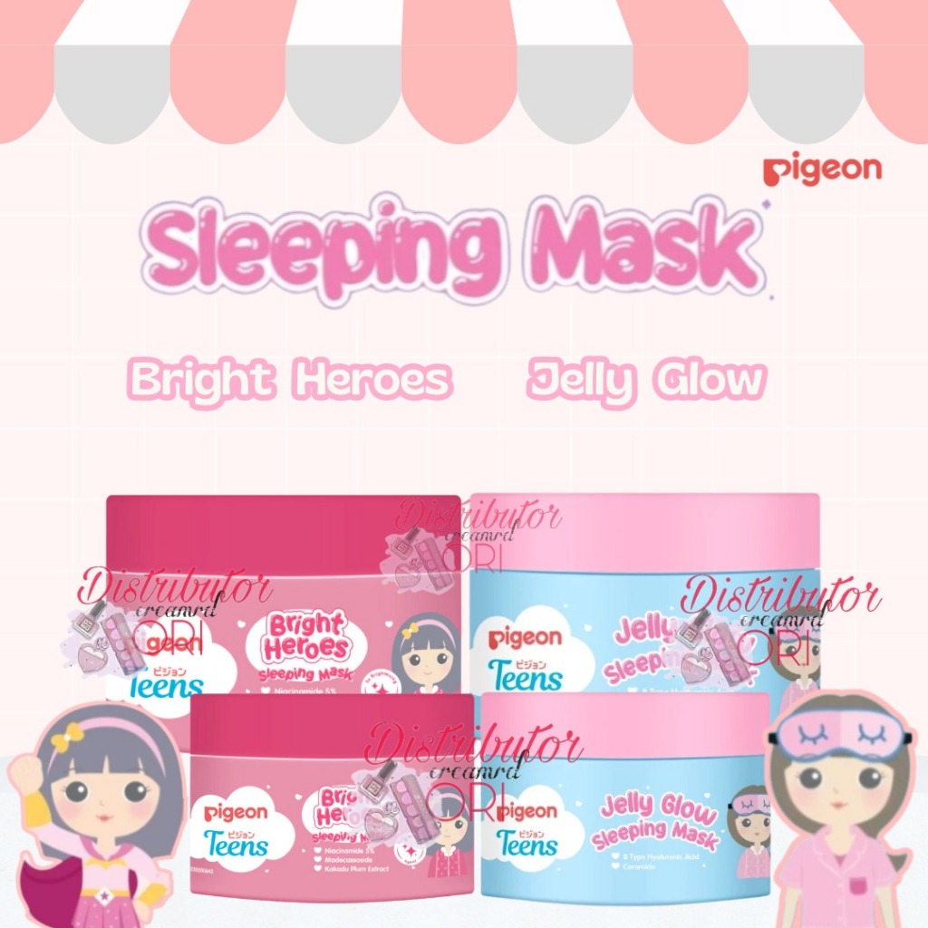PIGEON TEENS JELLY GLOW SLEEPING MASK 30G / BRIGHT HEROES SLEEPING MASK