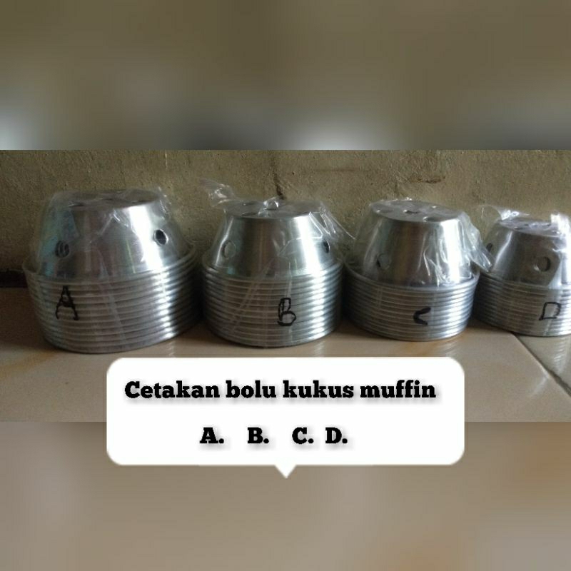 12pcs cetakan bolu kukus pendek / cetakan bolu kukus mekar / cetakan bolu kukus pendek / loyang bolu
