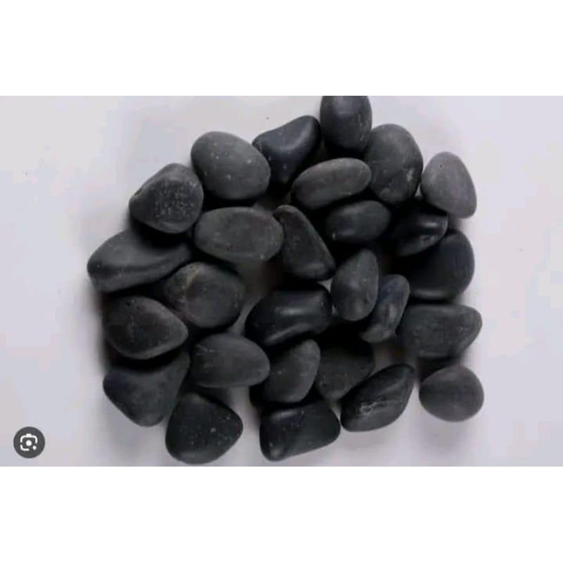 PROMO 10 kg batu koral hitam / batu hiasan taman batu koral hitam