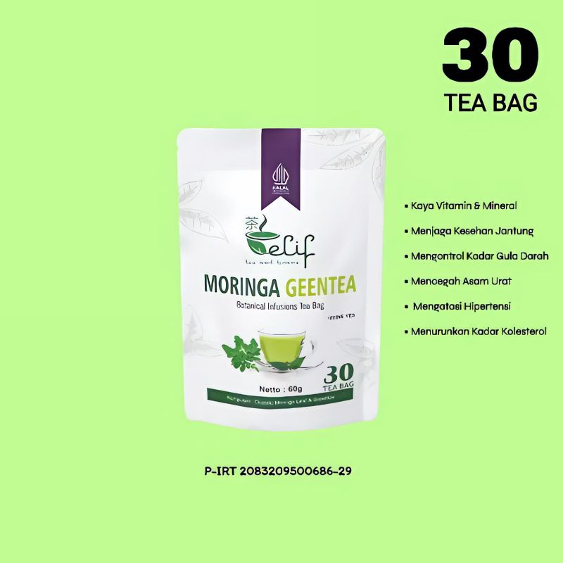 

Teh Tea Moringa Daun Kelor Green Tea 30 Bag