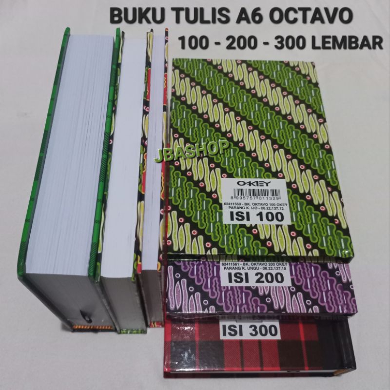 

1 Pcs - Buku Tulis Octavo A6 - 100 200 300 Lembar