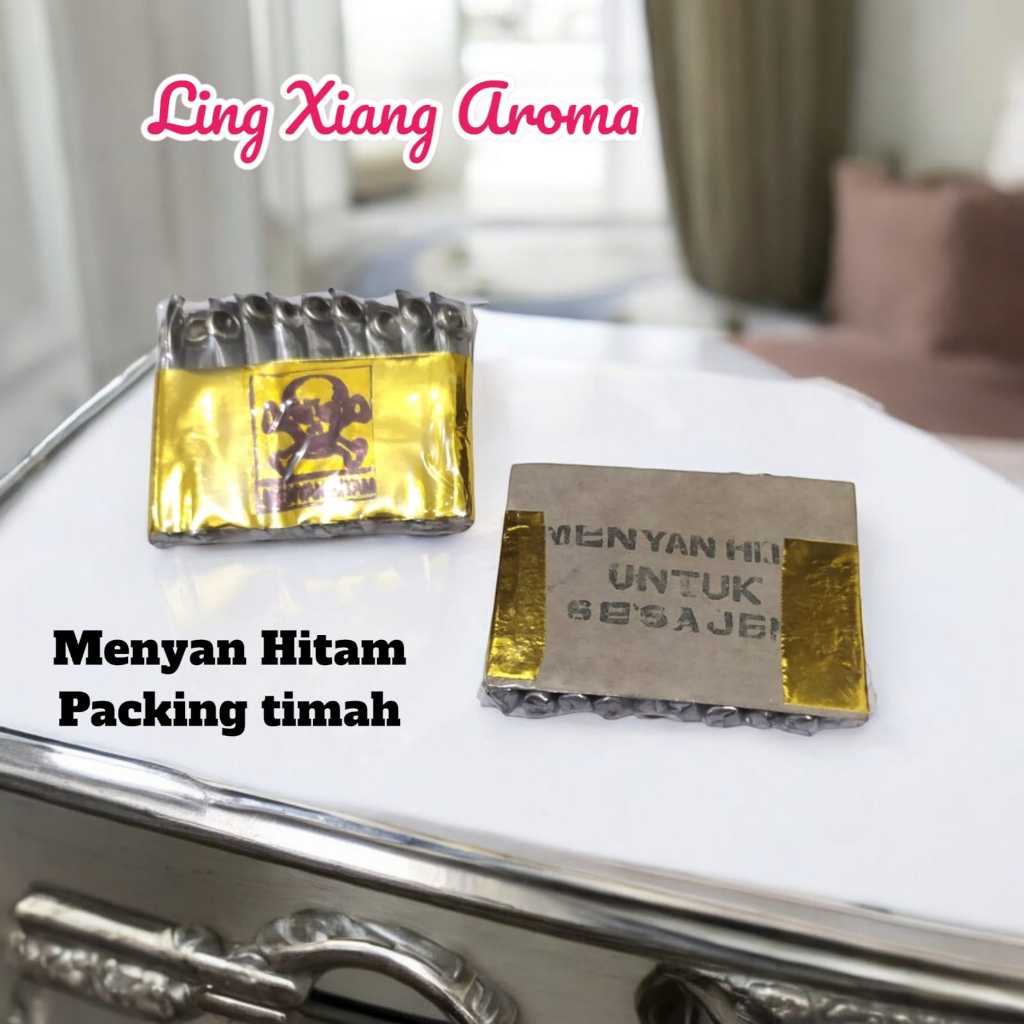 Menyan Hitam Timah Cap Tengkorak Kemenyan Anting Arab Asli Sesajen Harum Wangi Isi 10 Batang