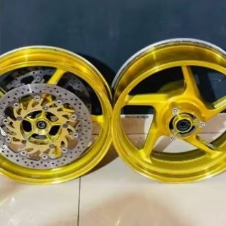 Tapak lebar gambot velg depan belakang set cakram ban napgir ninja 250 karbu fi old z250fi R25 mt25 