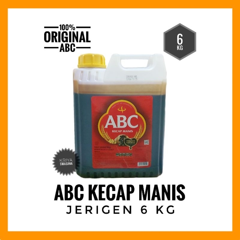 

ABC KECAP MANIS ABC KEMASAN JERIGEN 6 KG ORIGINAL ABC