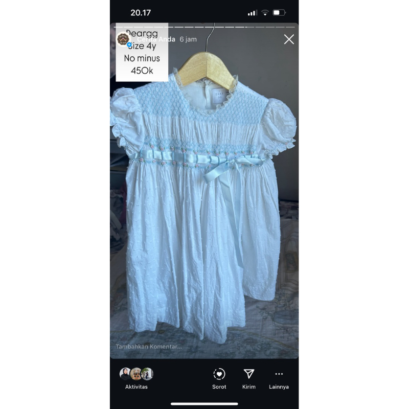 preloved smocked dress deargg